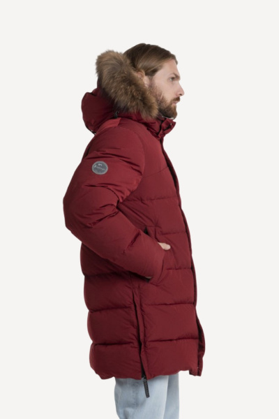 Пуховик Норман Nordic Goose ЧБК (Мужской; 50; Винный)